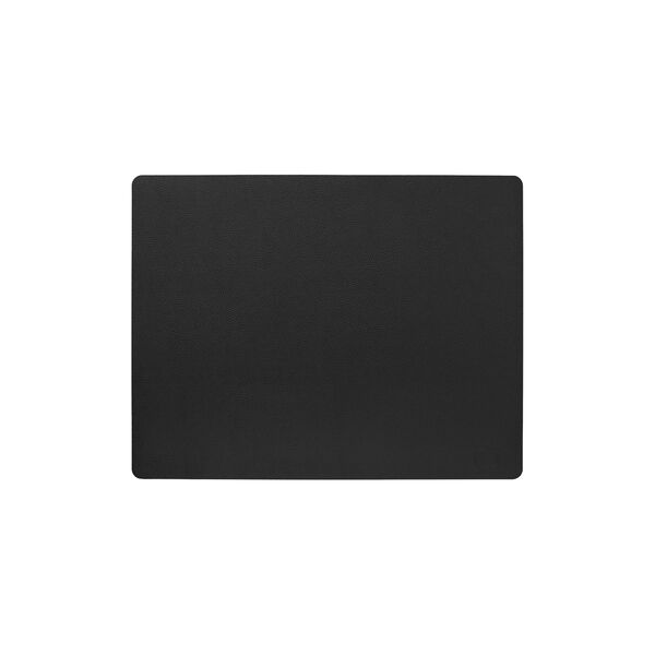 Serene table mat Square L, black, LIND DNA