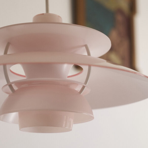 PH 5 320 Opal Pendant, opal pale rose, Louis Poulsen