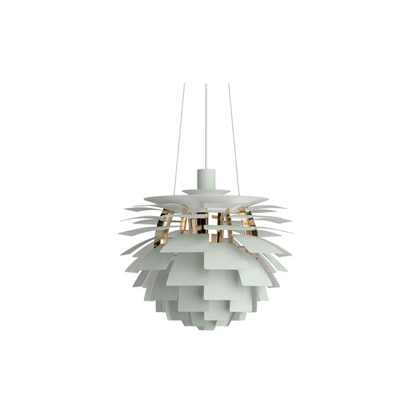 PH Artichoke, dusty green/brass metallised, Louis Poulsen