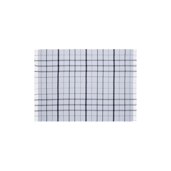 Warp and Weft Throw, 02105 stable - concrete/midnight, Silkeborg Uldspinderi