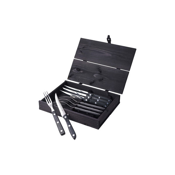 Old Farmer Besteck-Set, schwarz, 8 Teile, Gense