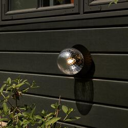 Liila 1 Outdoor Wall Lamp, black/optic clear, Nuura