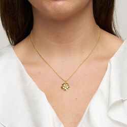 Poppy necklace, silver plated, Pure by Nat