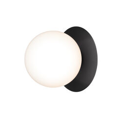 Liila 1 Outdoor Wall Lamp, black/opal, Nuura