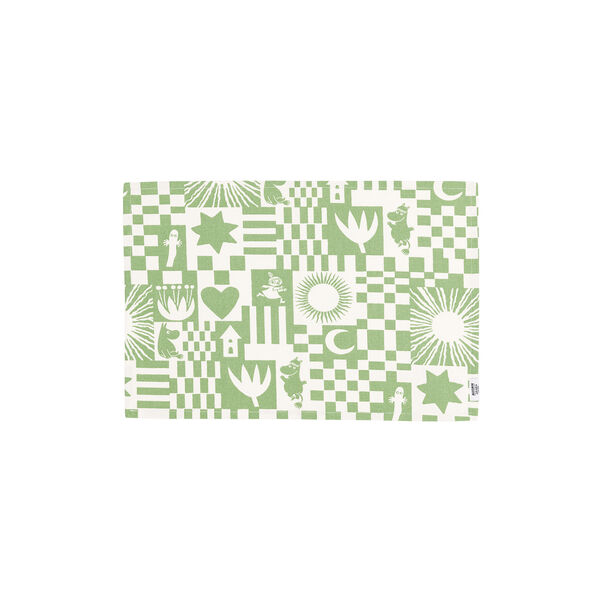 Moomin tablemat Party, green Moomin tablemat Party, green, Moomin Arabia