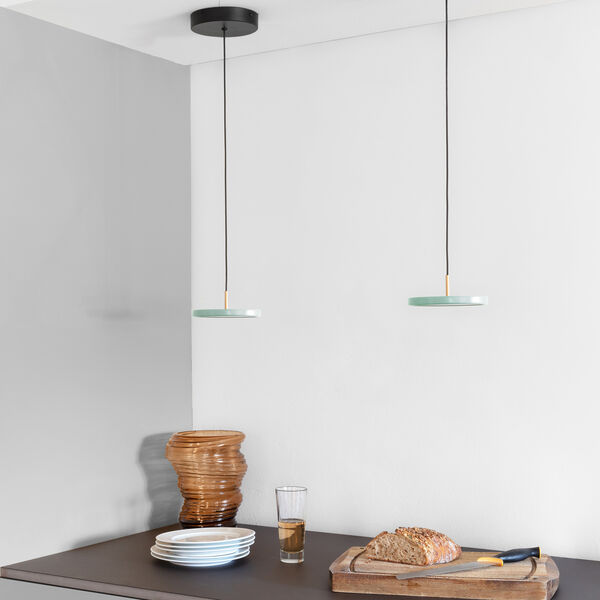 Asteria Micro Pendant, nuance olive/brass, UMAGE