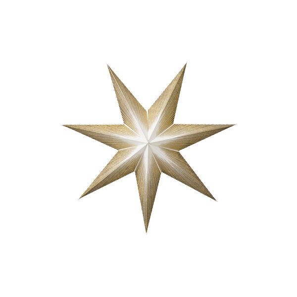 Moonlight Paper Star, gold, Bungalow Denmark