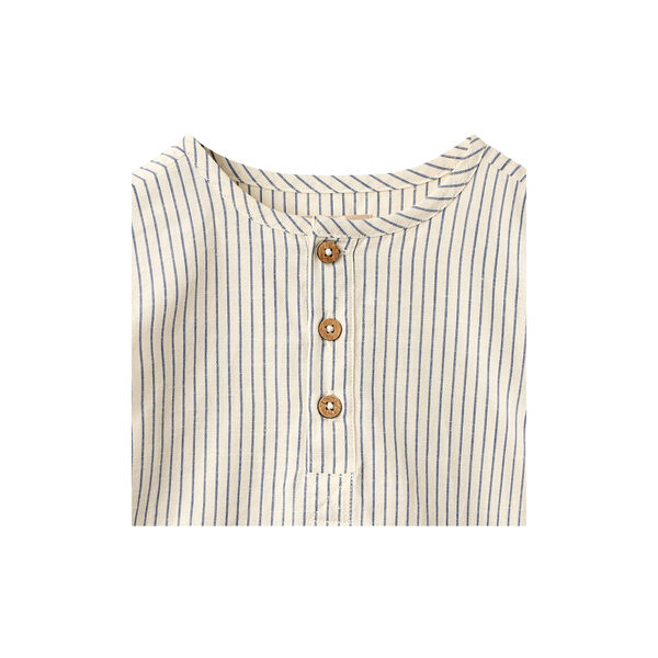 Shirt Bj&oslash;rk, mit dark blue Streifen, Wheat