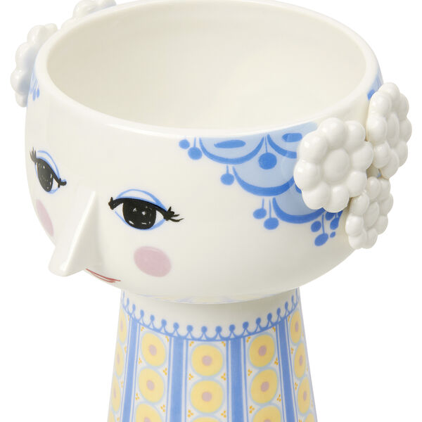 Eva Vase 18,5 cm, blau, Bjørn Wiinblad