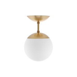 Lord 1 Ceiling/Wall Lamp, brass/opal Lord 1 Ceiling/Wall Lamp, brass/opal, Rubn