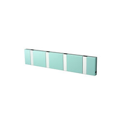KNAX Horizontal 4 Coat Rack, green tea/grey, LoCa