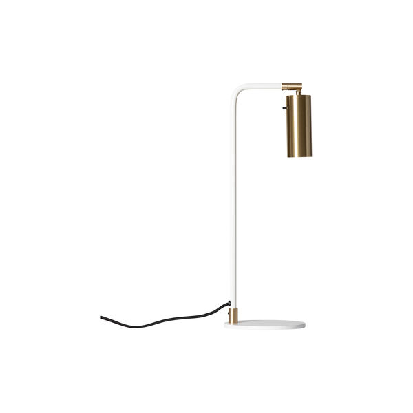 Lektor Table Lamp, white/brass, Rubn