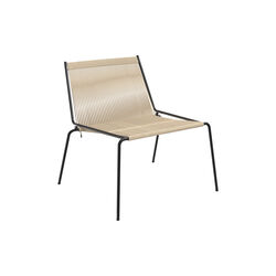 Noel Lounge Chair, black/nature linen, Thorup Copenhagen