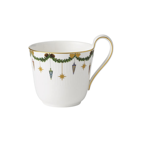Star Fluted Christmas Tasse mit hohem Henkel Star Fluted Christmas Tasse mit hohem Henkel, Royal Copenhagen