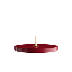 Asteria Plus Pendant, ruby red/brass Asteria Plus Pendant, ruby red/brass, UMAGE