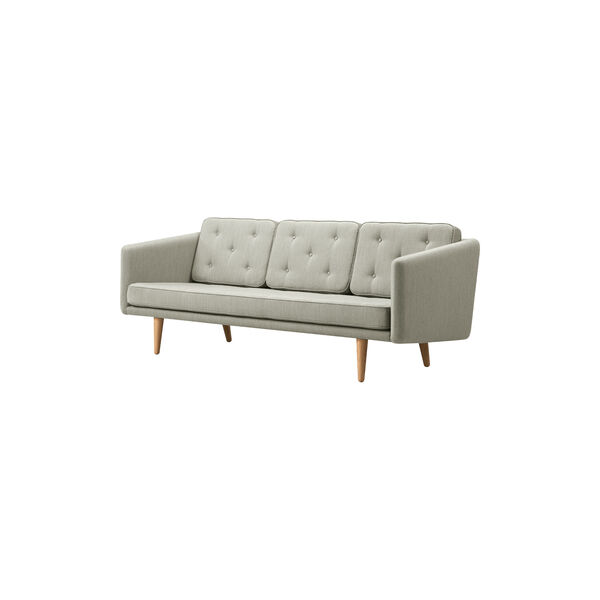 FF2003 No. 1 Sofa 3P, mood 1101/oak light oil, Fredericia Furniture