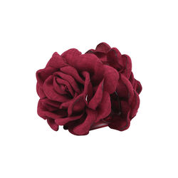 Rosa Hair Claw, wine red, SUI AVA