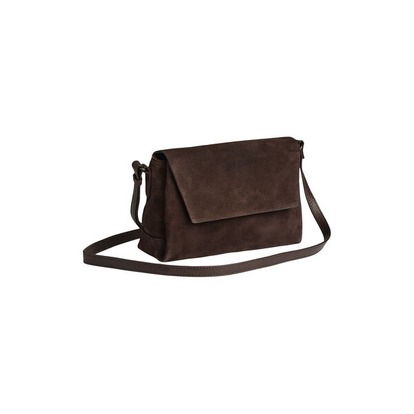JulesMBG Crossbody-Tasche aus Wildleder, dark brown, Markberg