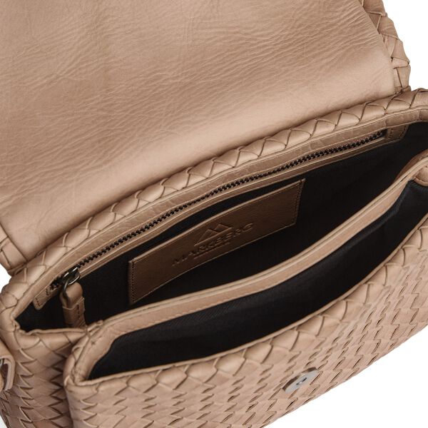 JulesMBG Umh&auml;ngetasche Weave, mocha mousse, Markberg