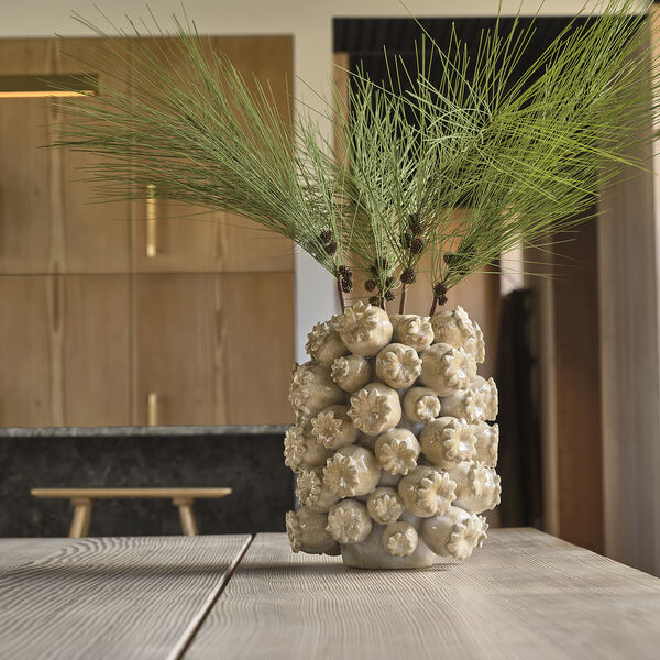 Elha Vase/&Uuml;bertopf, honigfarben, Villa Collection