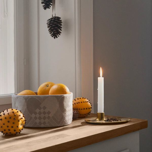 CHRISTMAS Breadbasket, deep red, Georg Jensen Damask