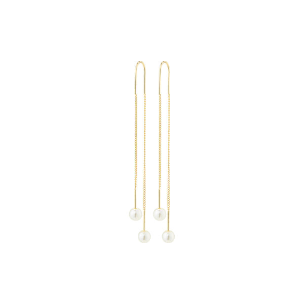 EUONIA Pearl Chain-Earrings, gold EUONIA Pearl Chain-Earrings, gold, Pilgrim