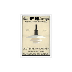 PH Lamp - White, Poster & Frame