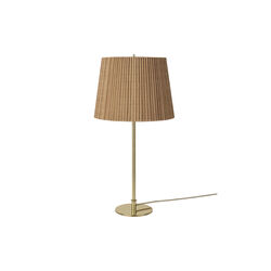 9205 Tischlampe, Messing/Bambus, GUBI