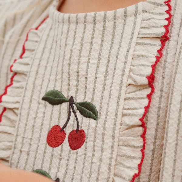 Ellie R&uuml;schen-Top, tea stripe, Konges Sl&oslash;jd