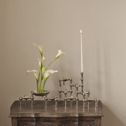 STOFF Nagel Kerzenhalter x 1, chrom, STOFF Nagel