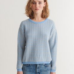 Cashi-Pullover, dutch canal/birch, Basic Apparel