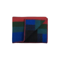 Mikkel Babyplaid, rot/blau/grün, Røros Tweed