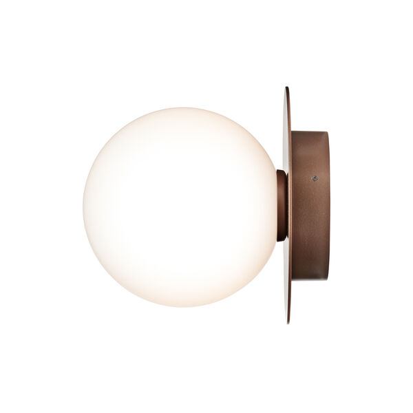 Liila 1 Outdoor Wall Lamp, dark bronze/opal, Nuura