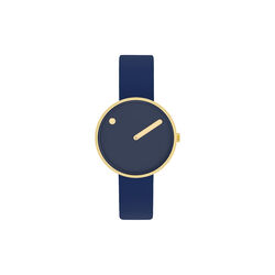PICTO Wrist Watch, midnight blue/gold/midnight blue, PICTO