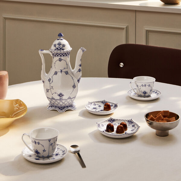 Musselmalet Vollspitze Kaffeekanne 100 cl, Royal Copenhagen