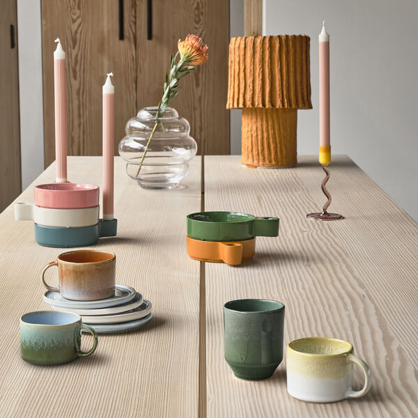 Styles Becher mit Henkel, 2 Stück, creme/sand, Villa Collection