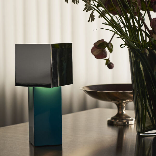 Pivot ATD7 Portable Table Lamp, blue silver, &Tradition