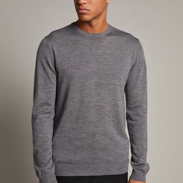 Margrate Pullover, med.grey melange, Matinique