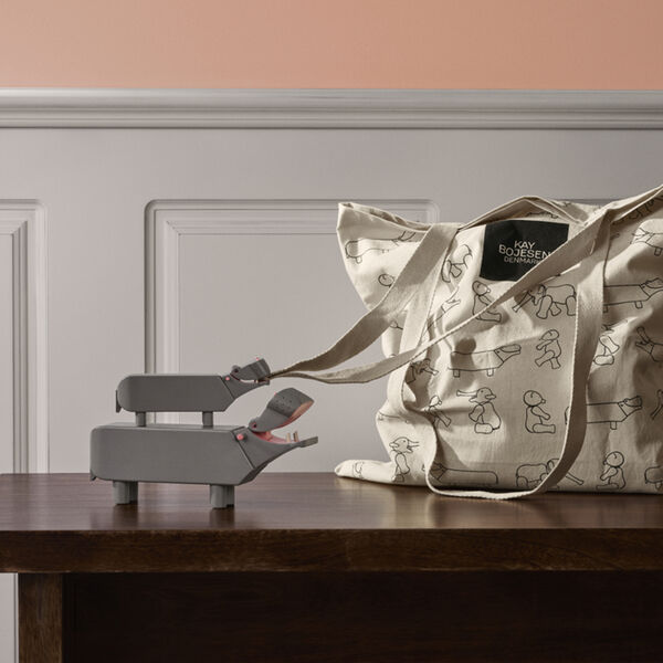 Flusspferd Liliput, grau, Kay Bojesen Denmark