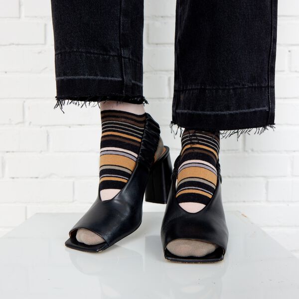 GRAPHIC STRIPES Socks, grey, Bella Ballou