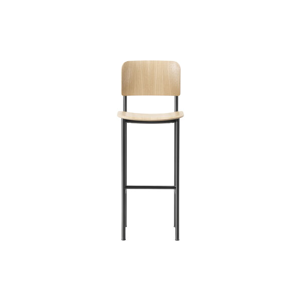Plan Barhocker, lacquered oak/black, Fredericia Furniture