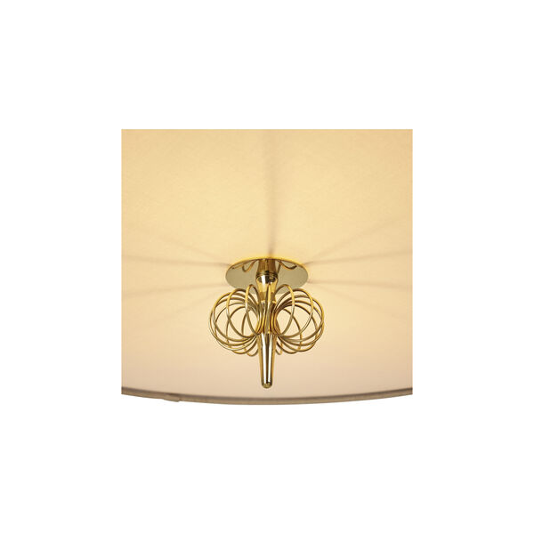 1967 Pendelleuchte, Messing/Canvas, GUBI