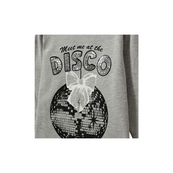 PenillaSK T-shirt Long Sleeve, grey melange, Sofie Schnoor