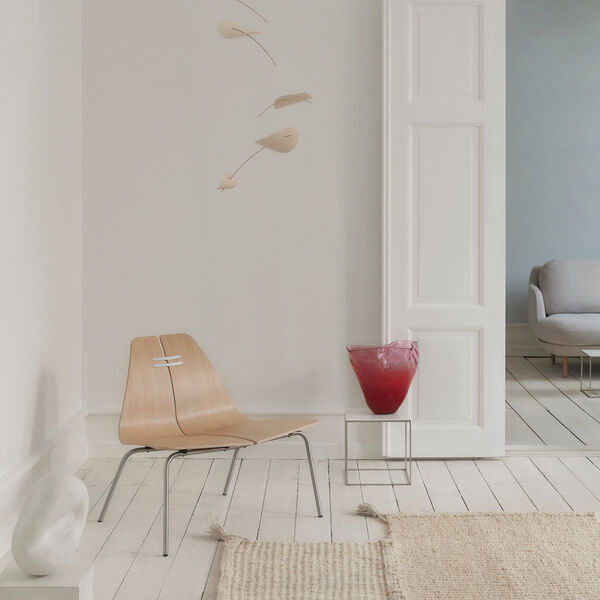 PK23&trade; Lounge Chair, clear lacquered oak/steel, Fritz Hansen