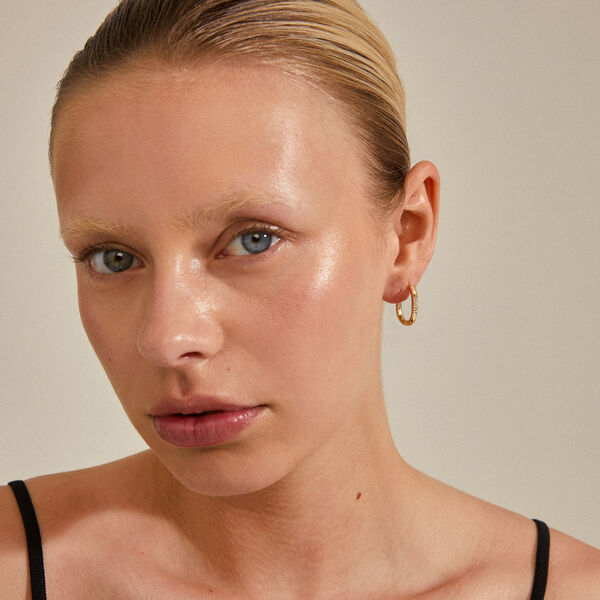 STAR Hoops, gold plated, Pilgrim