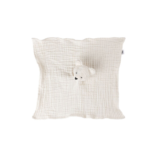 Beary the Polar Bear Comfort Blanket, white, Sebra