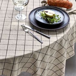 HDJoin Tischdecke, schwarz/off-white, House Doctor