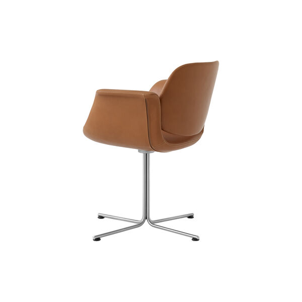 Flamingo-Stuhl mit Drehgestell, Cognac 95, Fredericia Furniture