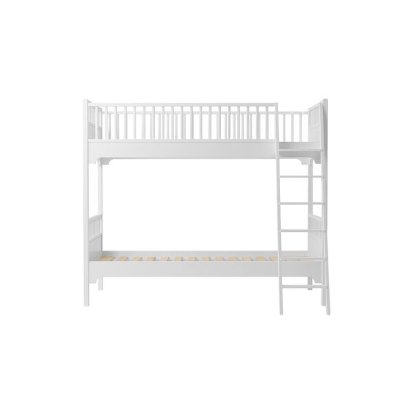 Seaside Classic Bunk Bed 90x200 cm with Slant Ladder, Oliver Furniture