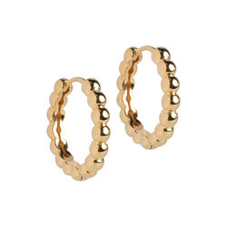 Kleine Ball-Creolen, vergoldet, ENAMEL Copenhagen